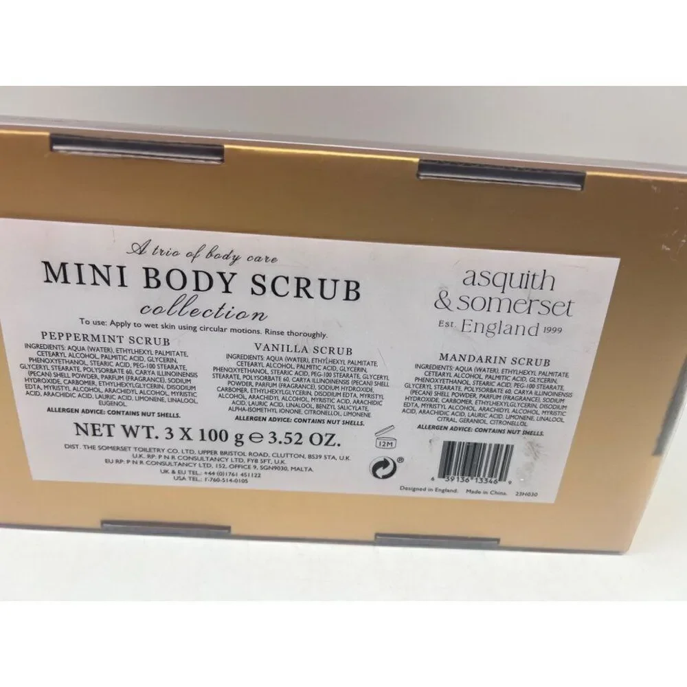 Asquith & Somerset Trio of Body Care Mini Body Scrub Collection